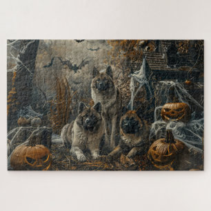 Akita Halloween Nacht Hundevergnügen