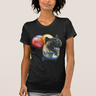 Akita Happy Birthday Balloons T-Shirt