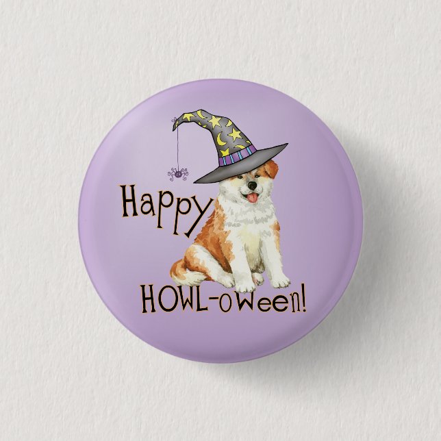 Akita Hexch Button (Vorderseite)