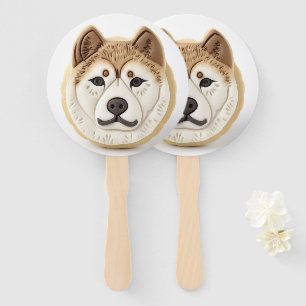 Akita Hund 3D Inspiriert Fächer