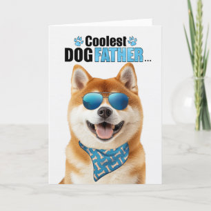Akita Hund Coolster Vater je Vatertag Feiertagskarte