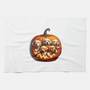 Akita-Hund Halloween-Platz Geschirrtuch