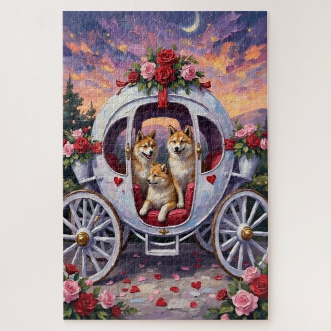 Akita Hund Valentinstag (Vertikal)