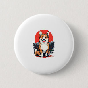 Akita Inu Dog Button