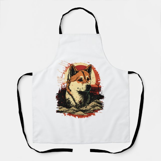 Akita Inu Dog Schürze (Vorderseite)