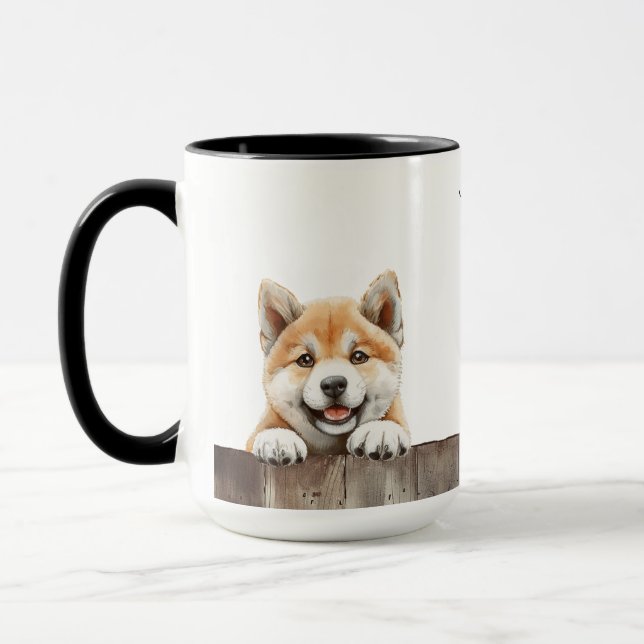 Akita Inu Dog Tasse (Links)