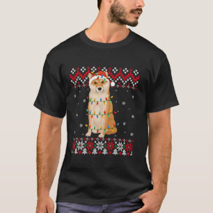 Akita Inu Hund Weihnachtsmannmütze Männer Frauen K T-Shirt