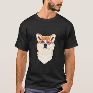 Akita Inu Japan Sonnenbrille I Japanische Flagge 1 T-Shirt