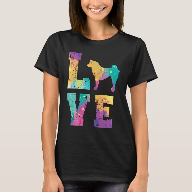 Akita Inu Love T-Shirt (Vorderseite)