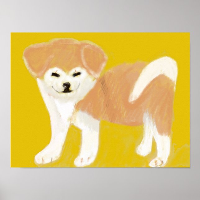 Akita inu poster (Vorne)