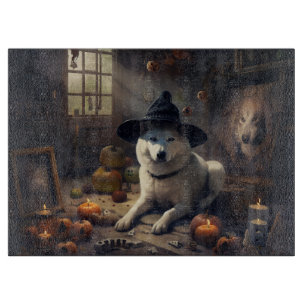 Akita-Kürbisse Halloween Gruselig Schneidebrett