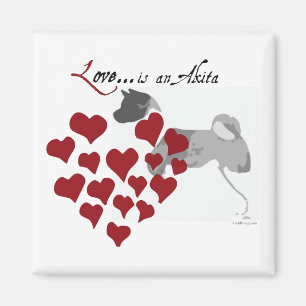 Akita-Liebe-Kühlschrank-Magnet Magnet