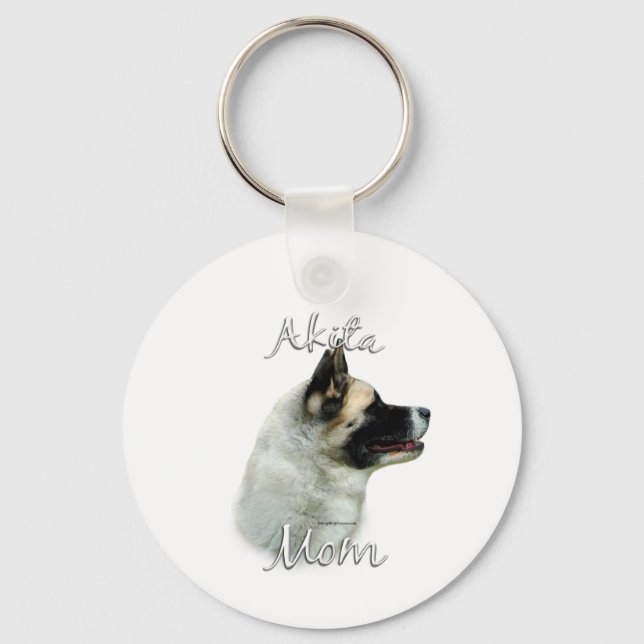 Akita Mama 2 Schlüsselanhänger (Vorderseite)