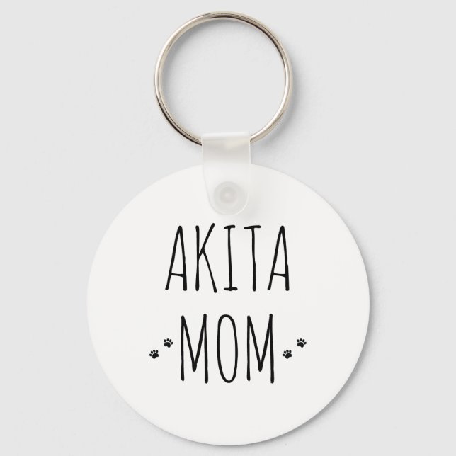 Akita Mama Schlüsselanhänger (Vorderseite)