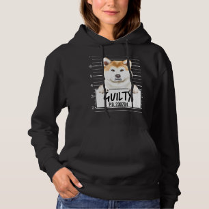 Akita-Mugshot schuldig Hund Hoodie