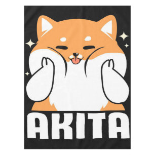 Akita Niedlich Hunde Wohnzimmer Geschenk für Kin Tischdecke
