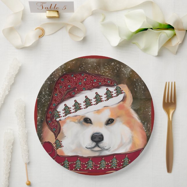 Akita Pappteller (Hochzeit)