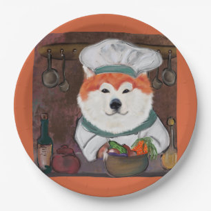 Akita     pappteller