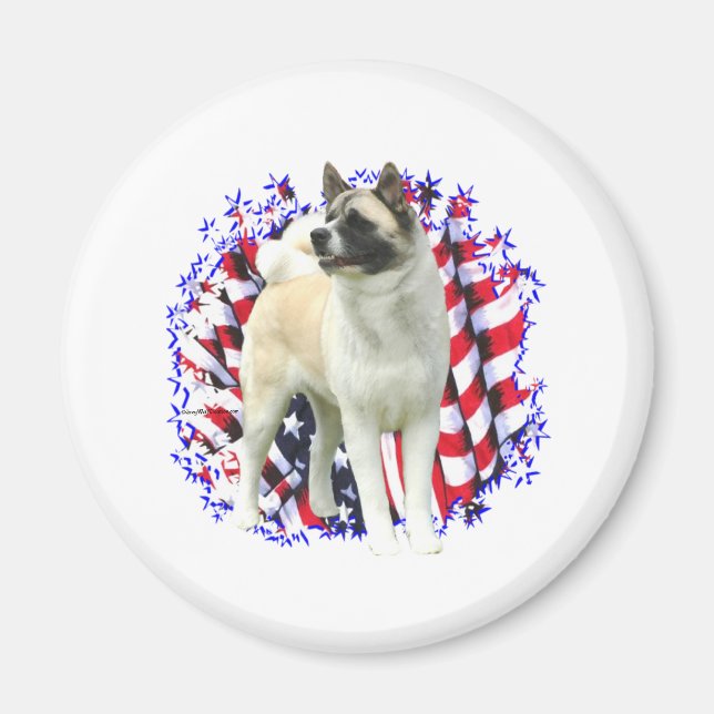 Akita Patriot Magnet (Vorne)