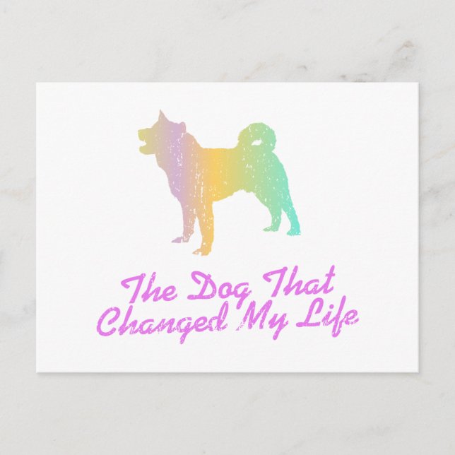 Akita Postkarte (Vorderseite)