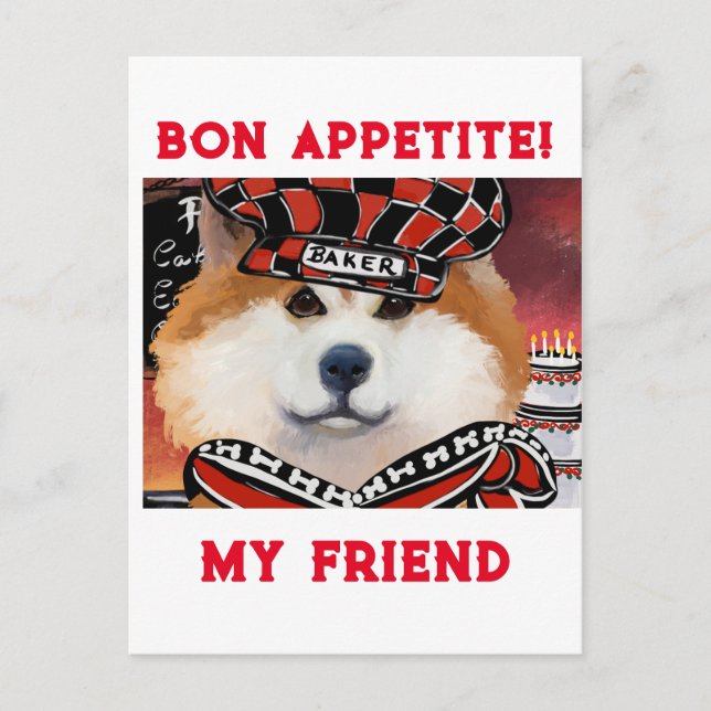 AKITA POSTKARTE (Vorderseite)