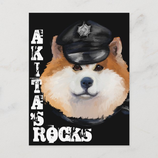 AKITA POSTKARTE (Vorderseite)