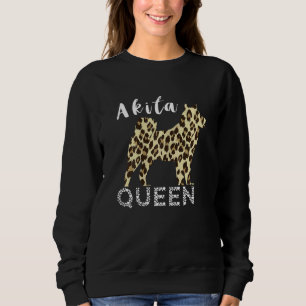 Akita Queen Leopard Akita Eigentümer Shiba Inu Dog Sweatshirt