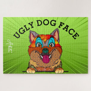 Akita sale chien visage 1000 pièce puzzle puzzle