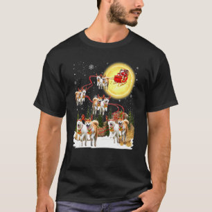 Akita-Schlitten-Weihnachtsdekoration Weihnachtsman T-Shirt