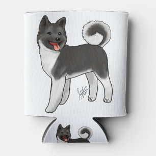 Akita - Schwarz und Weiß Dosenkühler