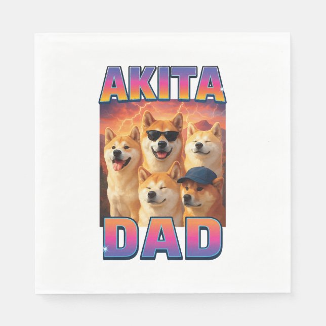 Akita Serviette (Vorderseite)