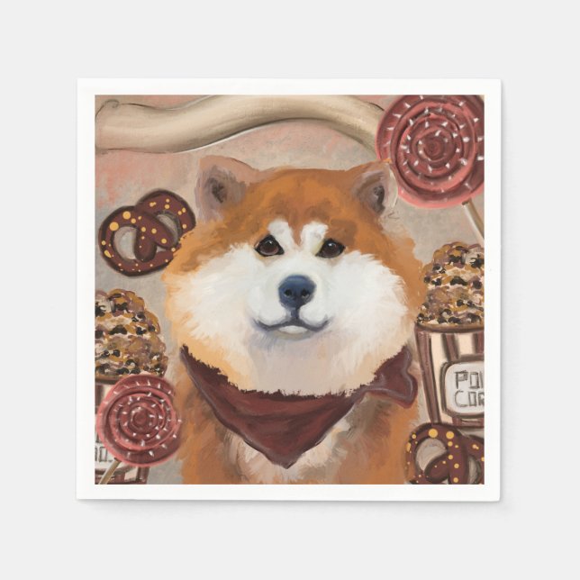 AKITA SERVIETTE (Vorderseite)