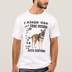 Akita Shepherd Quote Mama Vater Kostüm, Shepkita  T-Shirt