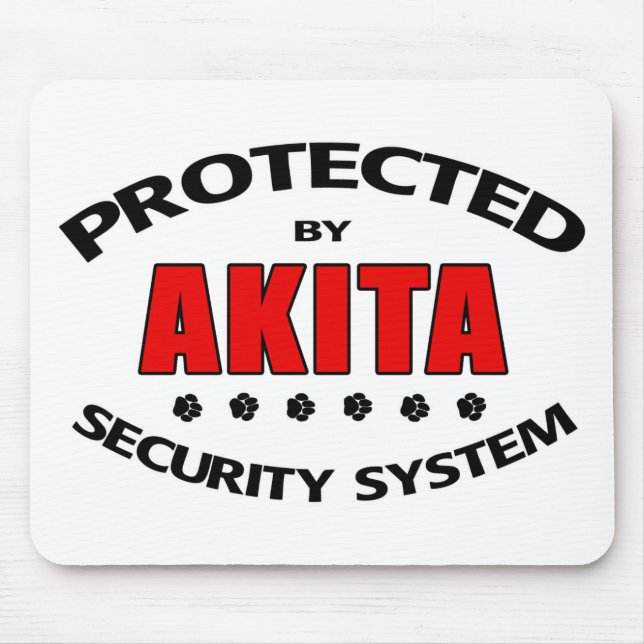 Akita-Sicherheitssystem Mousepad (Vorne)