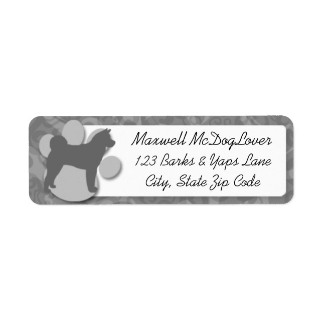 Akita Silhouette (Vorne)