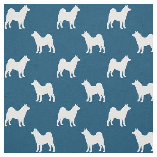 Akita-Silhouette-Muster Stoff (Muster)