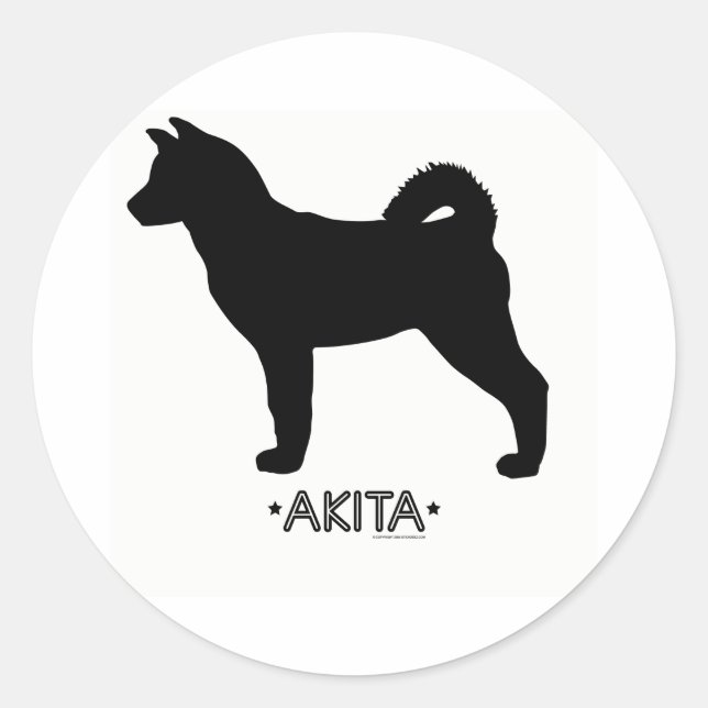 Akita Sticker (Vorderseite)