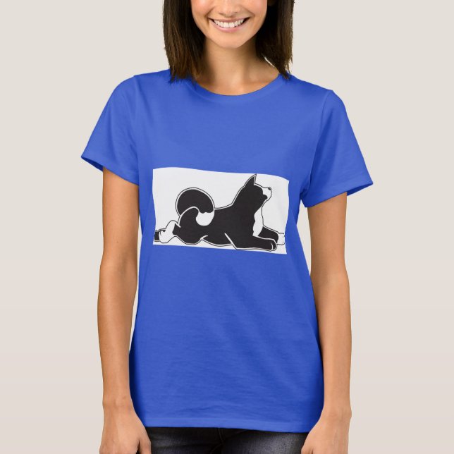Akita-T - Shirt die MARS der Marine-Frauen (Vorderseite)