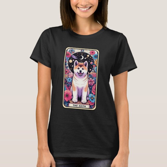Akita Tarot Card T-Shirt (Vorderseite)