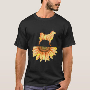 Akita Tshirt Akita Geschenk Sonnenblumen Shirt Fra