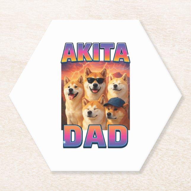Akita Untersetzer (Vorderseite)