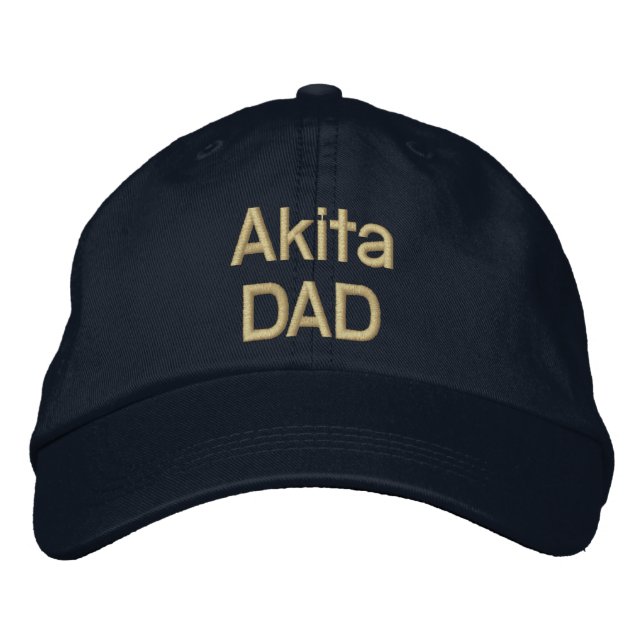Akita VATER Bestickte Kappe (Vorderseite)