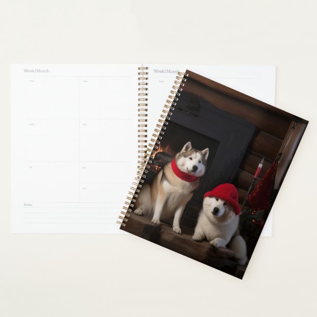 Akita von der Feuerstelle Weihnachten Planer (Anzeige)
