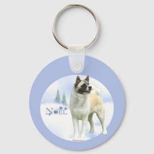 Akita Weihnachten Schlüsselanhänger