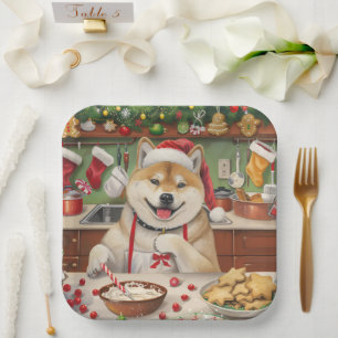 Akita Weihnachtsbäckerei: Festliches Christmas Pappteller