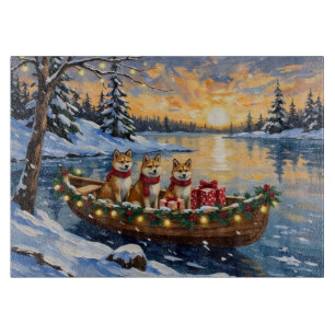 Akita Weihnachtsboot-Feiertag Schneidebrett