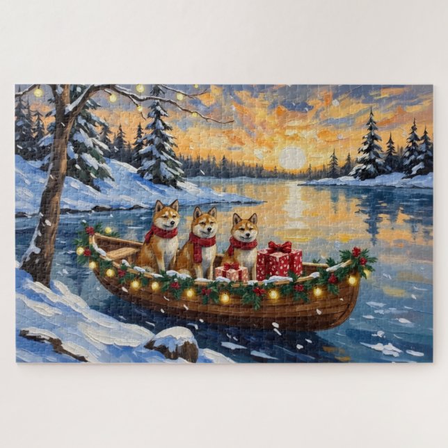Akita Weihnachtsboot Urlaub (Horizontal)