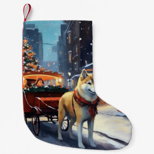 Akita Weihnachtsfeiertage Kleiner Weihnachtsstrumpf