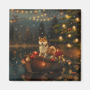 Akita Weihnachtsfest Reise Magnet