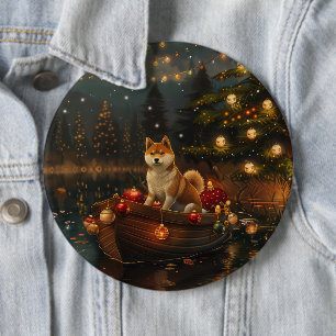 Akita Weihnachtsfestreise Button